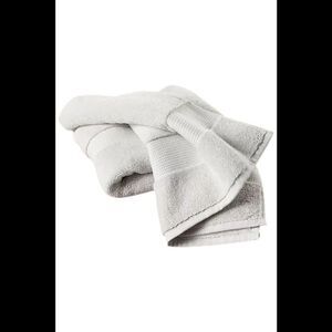 Northern Nights Signature Turkish Cotton 2pc Hand Towels Silver